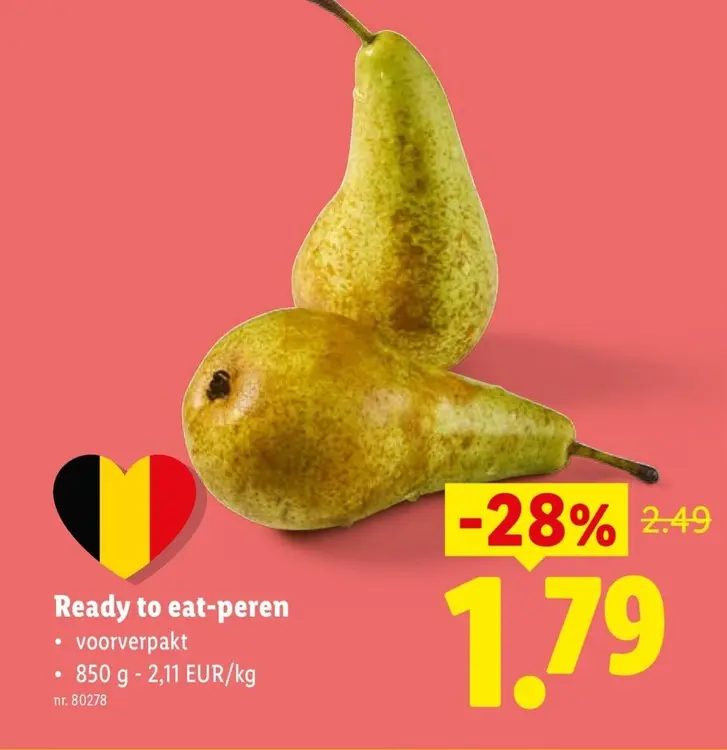 Promotie: Ready to eat-peren