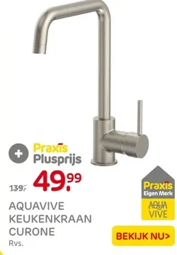 Aanbieding: AQUAVIVE KEUKENKRAAN CURONE