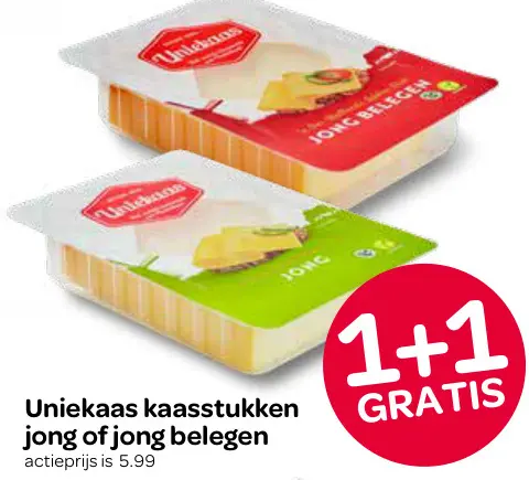 Aanbieding: Kaasstukken jong of jong belegen