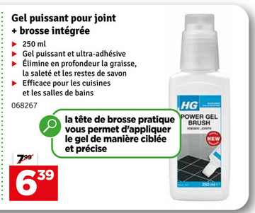 Offre: Gel puissant pour joint + brosse intégrée