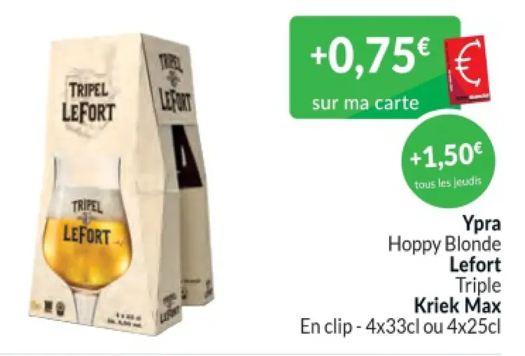 Offre: Ypra Hoppy Blonde Lefort Triple Kriek Max