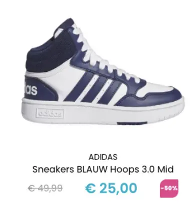 Promotie: Sneakers BLAUW Hoops 3.0 Mid