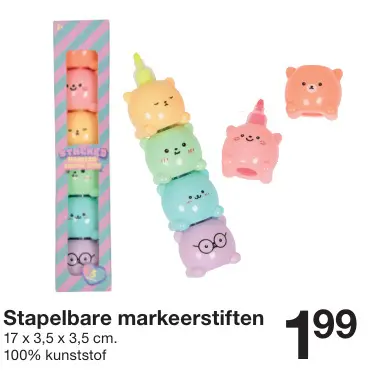 Promotie: Stapelbare markeerstiften