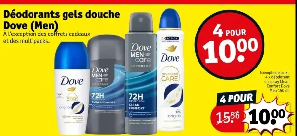 Offre: Déodorants gels douche