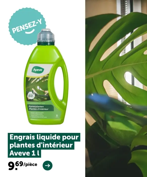 Offre: Engrais liquide pour plantes d'intérieur
