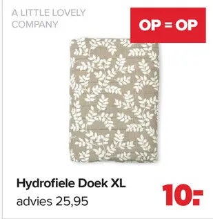 Promotie: Hydrofiele Doek XL