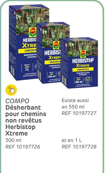 Offre: Désherbant pour chemins non revêtus Herbistop