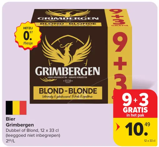 Promotie: Bier Dubbel of Blond