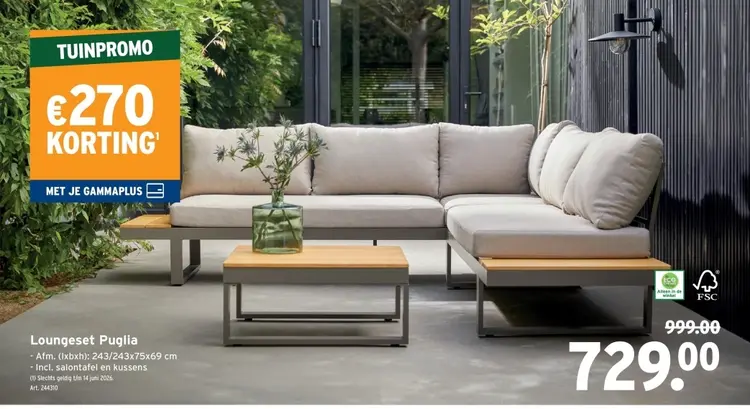 Promotie: Loungeset Puglia