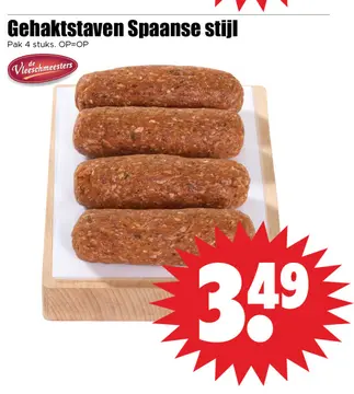 Aanbieding: Gehaktstaven Spaanse stijl