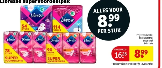 Aanbieding: Libresse supervoordeelpak