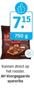 Aanbieding: AH Voorgegaarde spareribs