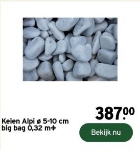 Aanbieding: Keien Alpi ø 5-10 cm big bag