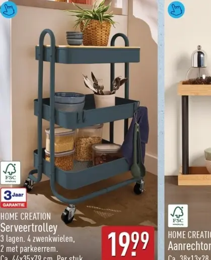 Aanbieding: Serveertrolley