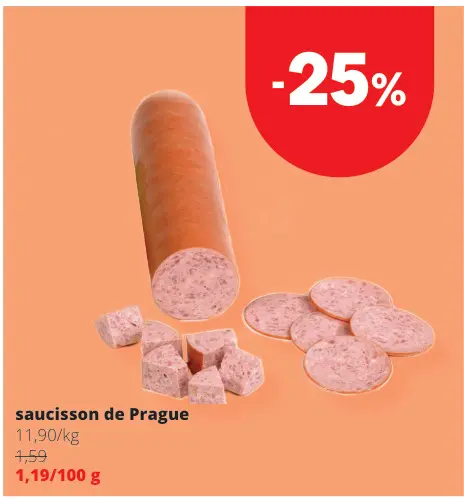 Offre: Saucisson de Prague