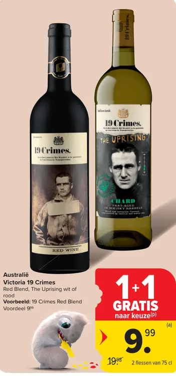 Promotie: Victoria 19 Crimes Red Blend, The Uprising wi