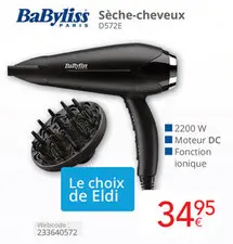 Offre: BaByliss Sèche-cheveux
