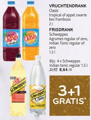 Promotie: Vruchtendrank of frisdrank
