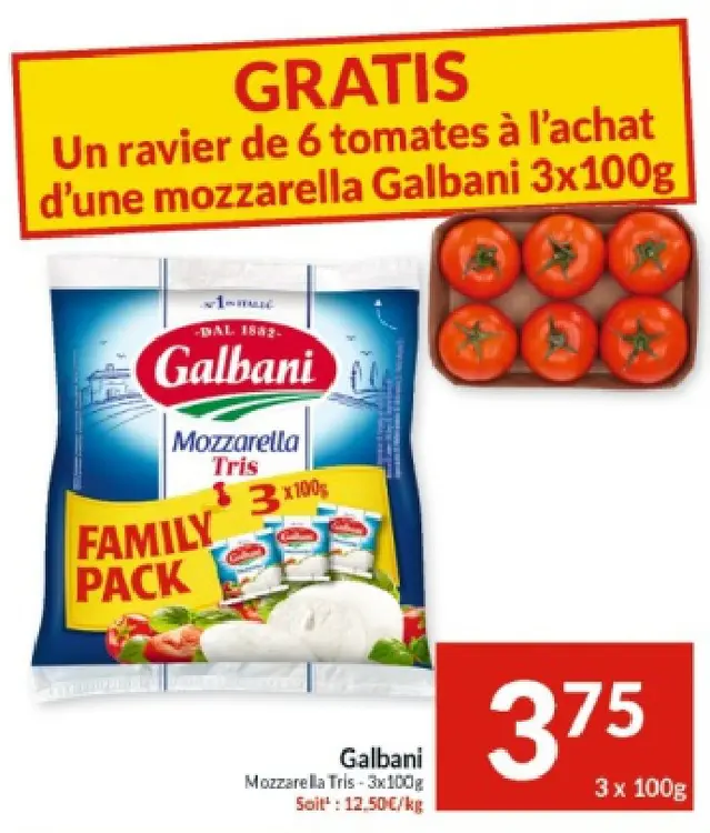 Offre: Mozzarella Tris