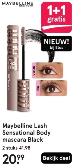 Aanbieding: Lash Sensational Body mascara Black