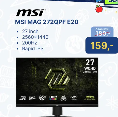 Aanbieding: Msi MAG 272qpf e20