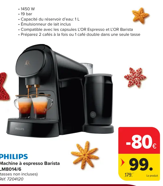 Offre: Machine à espresso Barista LM8014/6