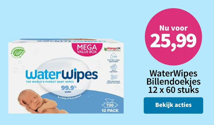 Aanbieding: WaterWipes Billendoekjes