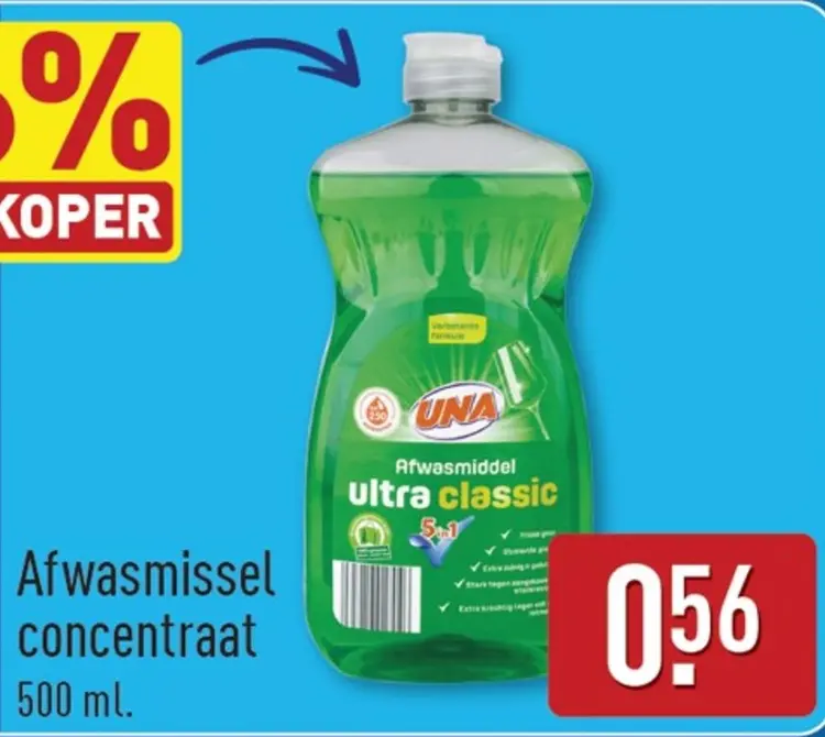 Aanbieding: Afwasmiddel ultra classic