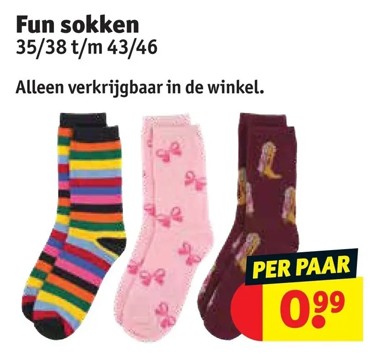 Promotie: Fun sokken