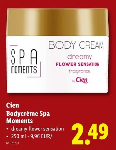 Promotie: Bodycrème Spa Moments