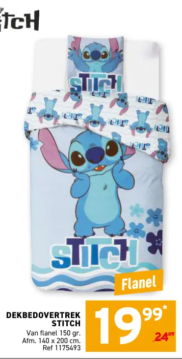 Promotie: Dekbedovertrek Stitch