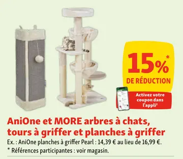 Offre: Arbres à chats, tours à griffe et plaches à griffer