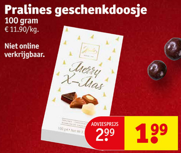 Aanbieding: Pralines geschenkdoosje