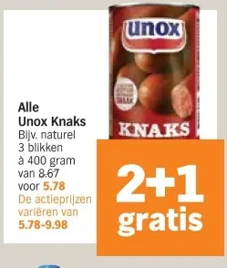 Aanbieding: Unox Knaks