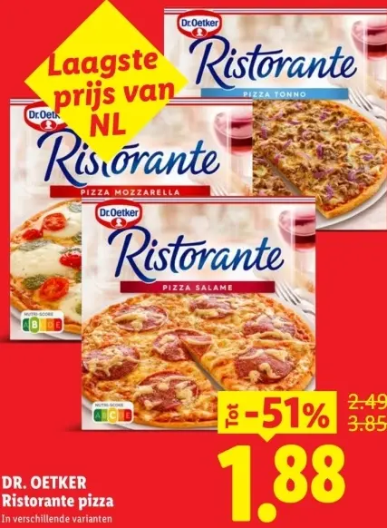 Aanbieding: Ristorante pizza