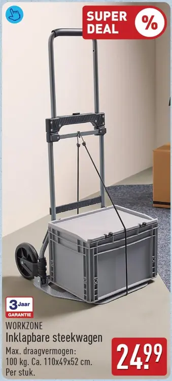 Aanbieding: Inklapbare steekwagen