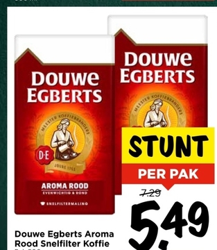 Aanbieding: Douwe Egberts Aroma Rood Snelfilter Koffie