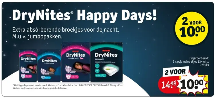 Promotie: DryNites Happy Days!