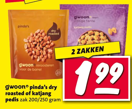 Aanbieding: pinda's dry roasted of katjang pedis