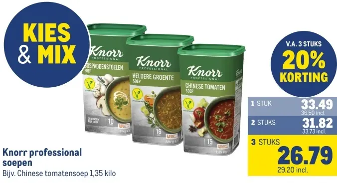 Aanbieding: Knorr professional soepen