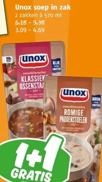 Aanbieding: Unox soep in zak
