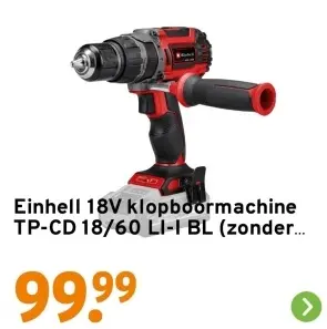 Aanbieding: 18V klopboormachine TP-CD 18/60 LI-I BL (zonder accu)