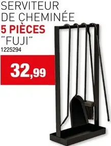 Offre: Serviteur de cheminée 5 pièces "Fuji"