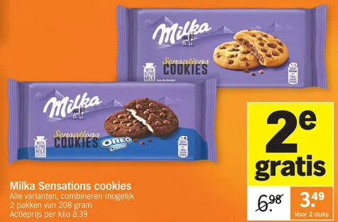 Aanbieding: Milka Sensations cookies