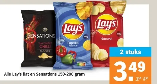 Aanbieding: Lay's flat en Sensations