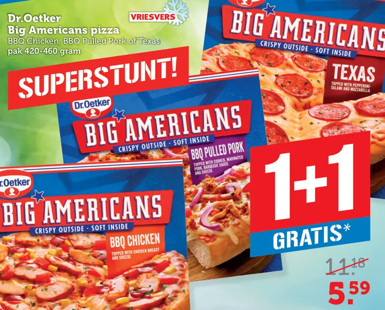 Aanbieding: Big Americans pizza
