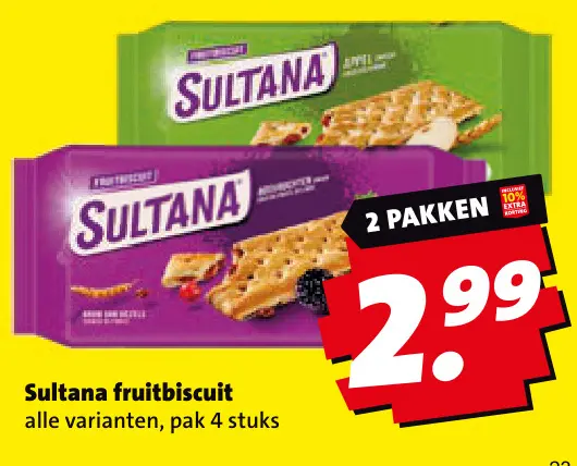 Aanbieding: Sultana fruitbiscuit