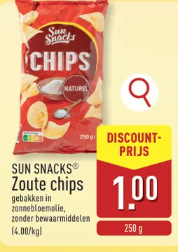 Aanbieding: SUN SNACKS® Zoute chips