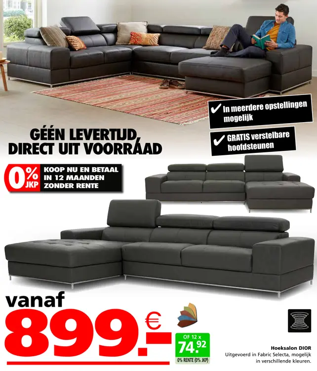 Promotie: Hoeksalon DIOR