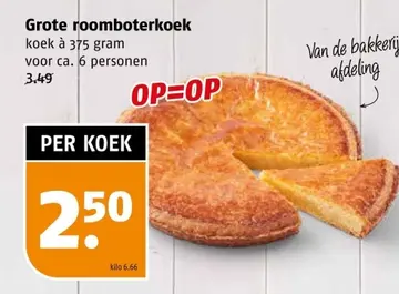 Aanbieding: Grote roomboterkoek